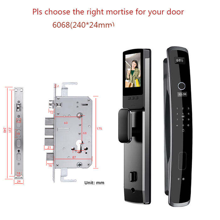 Manufacturer Price Fully Automatic Digital Lock Wifi Camera 3D Face Recognition Biometric Fingerprint Smart Door Lock XF06
