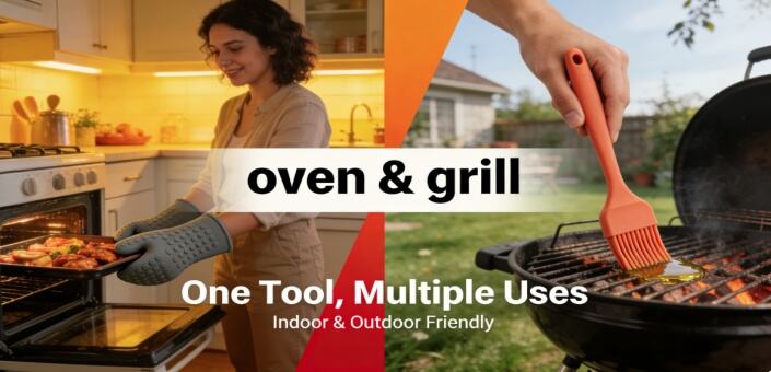 Multi-Use Silicone BBQ Tools: Indoor-Outdoor Camping & Kitchen Essentials
