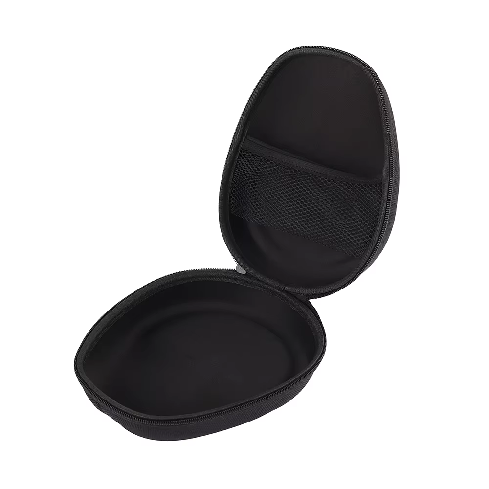 Factory New Design Professional Manufacturer Customized Protective EVA Pack Black Headphone Travel Hard Storage Case Zipper