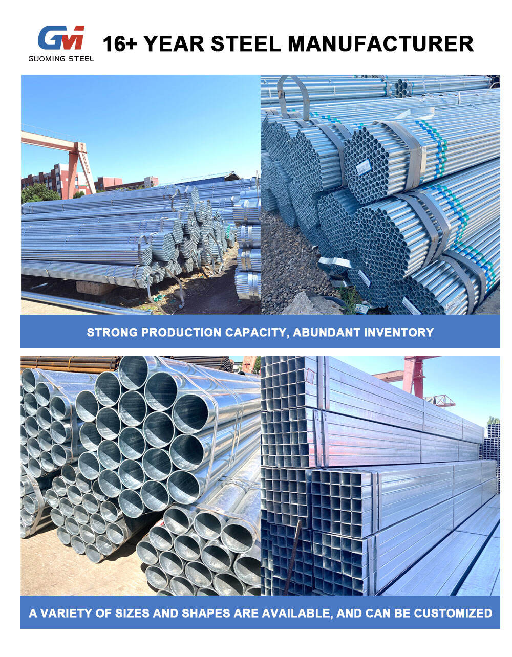 Hot Dipped Galvanized Iron Steel Round Pipe Price factory