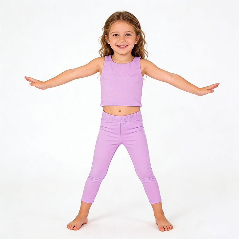 Esnek ve Yumuşak Tayt ve Üst, Boş Zaman Spor Giyimi, Aktif Giyim