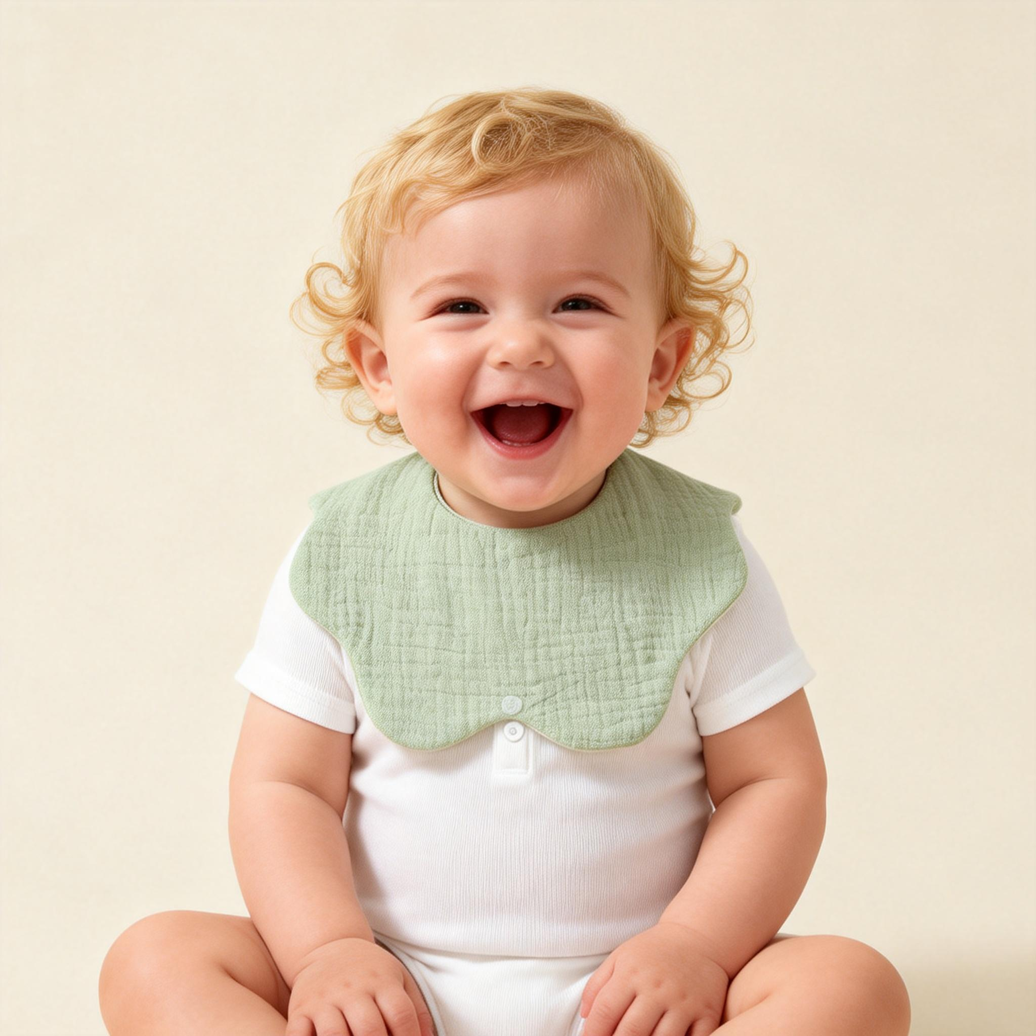 %100 Pamuklu, Yumuşak ve Emici Bandana Tarzı Tükürük Önlükleri, Erkek ve Kız Bebekler İçin