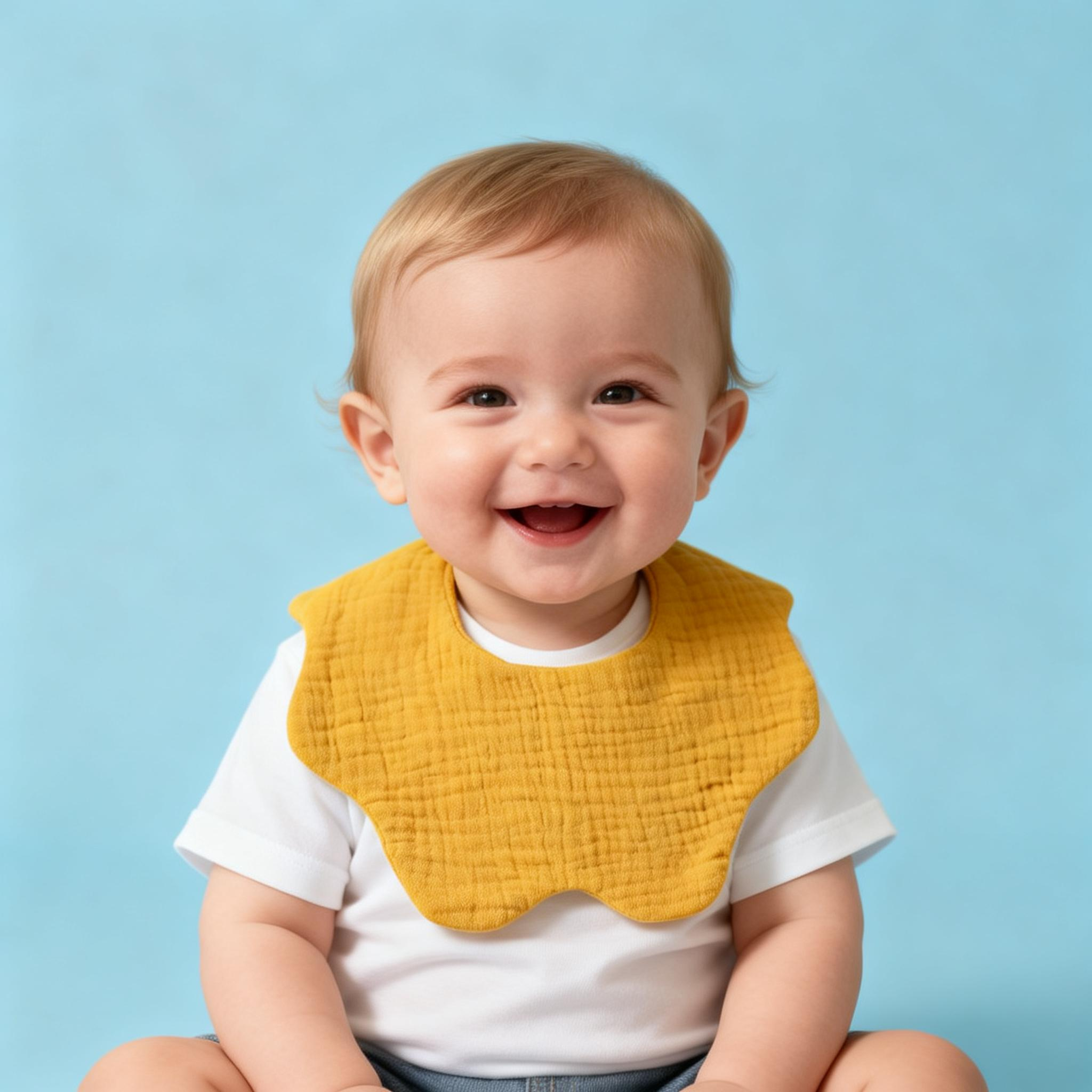 %100 Pamuklu, Yumuşak ve Emici Bandana Tarzı Tükürük Önlükleri, Erkek ve Kız Bebekler İçin