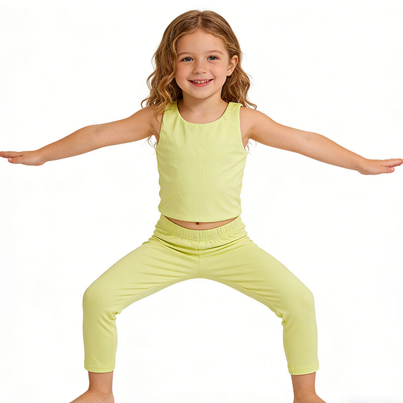 Esnek ve Yumuşak Tayt ve Üst, Boş Zaman Spor Giyimi, Aktif Giyim