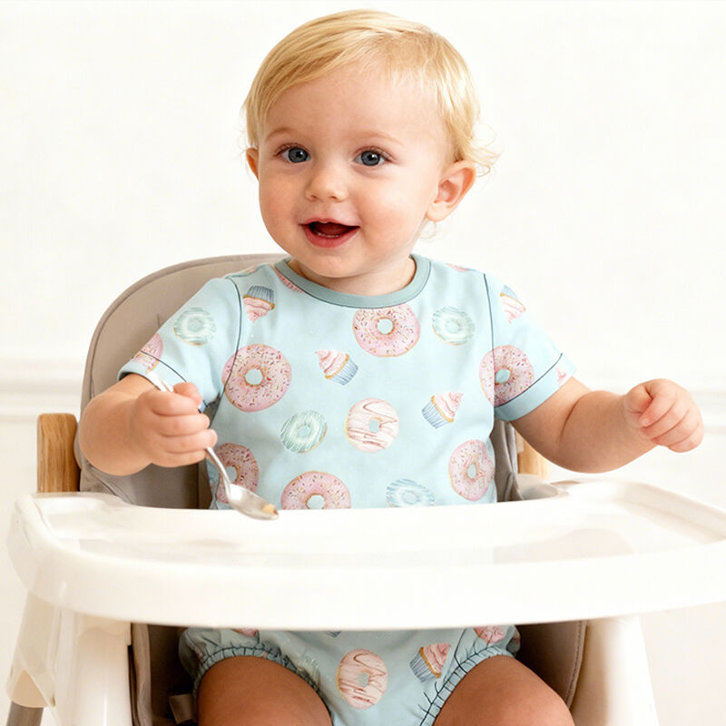 Bebek Üniseks Bambu Tek Parça Bodysuit – Erkek ve Kız Bebekler İçin Kısa Kol Romper