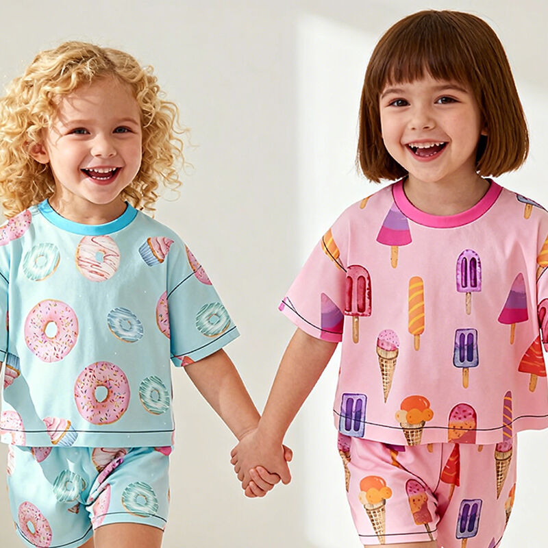 Çocuklar İçin Tank Toplu Pijama Takımı – Yazlık Şortlu Pijamalar