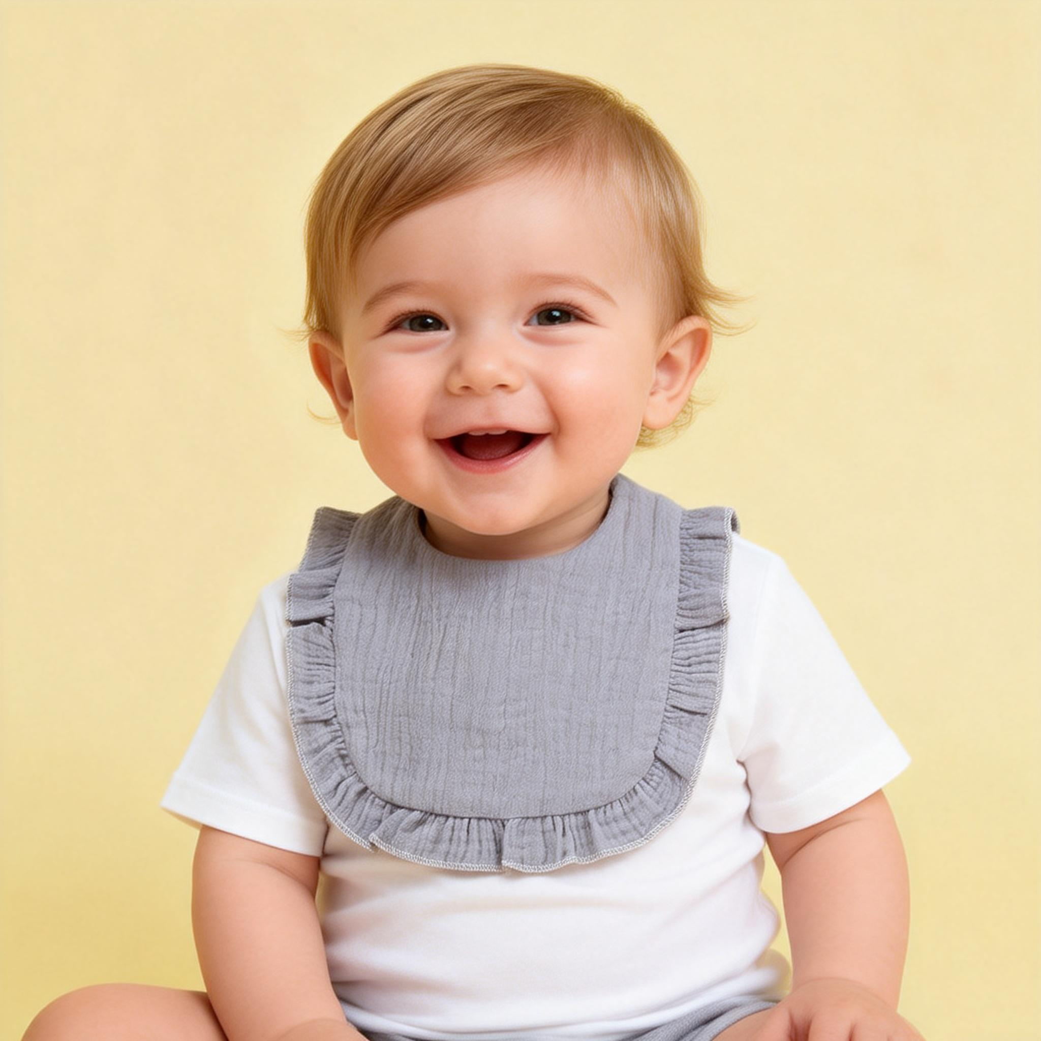 Bebek Bandana Tükürük Önlükleri, Üniseks Erkek ve Kız Bebekler İçin Pamuklu, Yumuşak ve Emici Diş Çıkarma ve Tükürük Önlüğü Seti