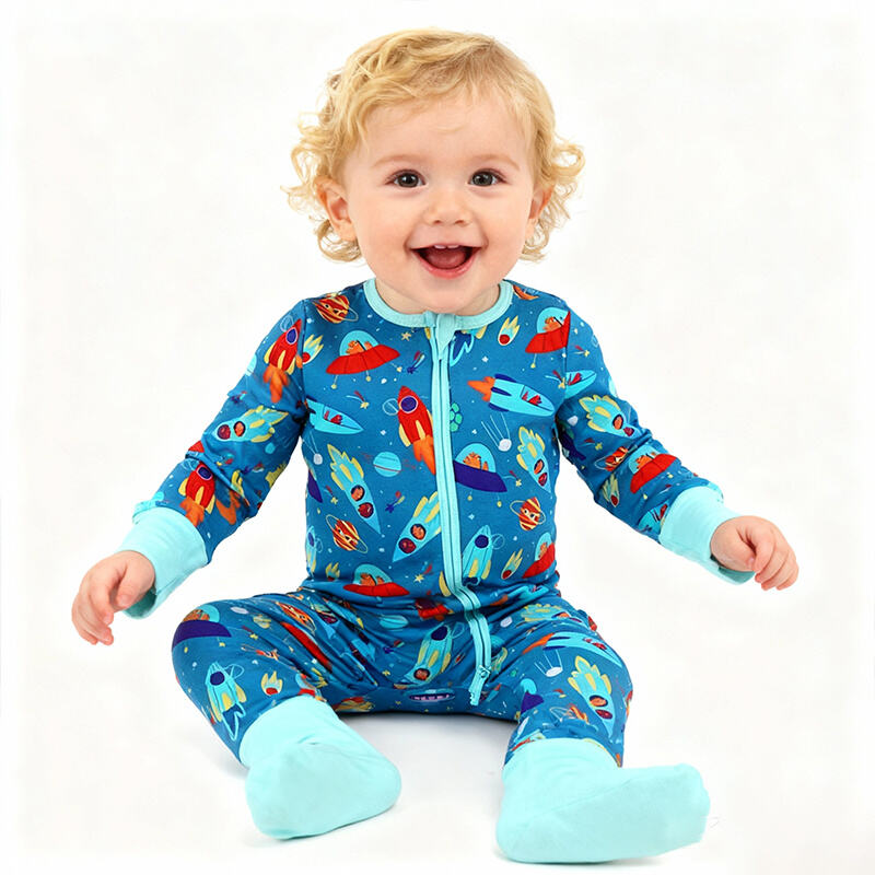 fermuarlı bebek bambu romper, bebek tulumu, bodysuit