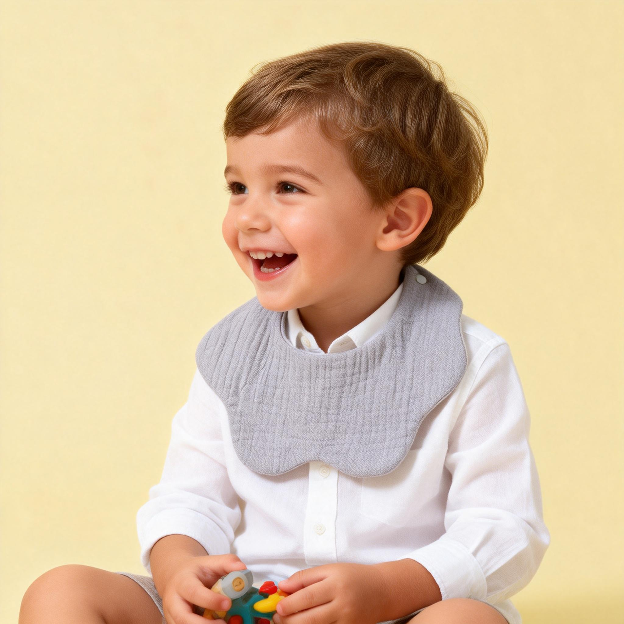 %100 Pamuklu, Yumuşak ve Emici Bandana Tarzı Tükürük Önlükleri, Erkek ve Kız Bebekler İçin