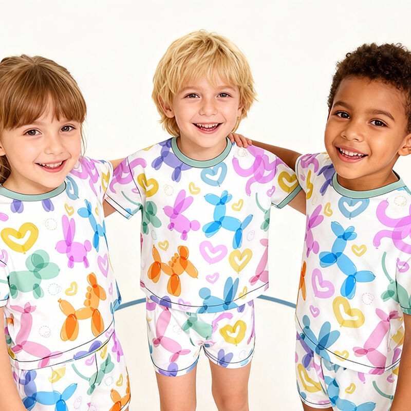 Çocuklar İçin Tank Toplu Pijama Takımı – Yazlık Şortlu Pijamalar