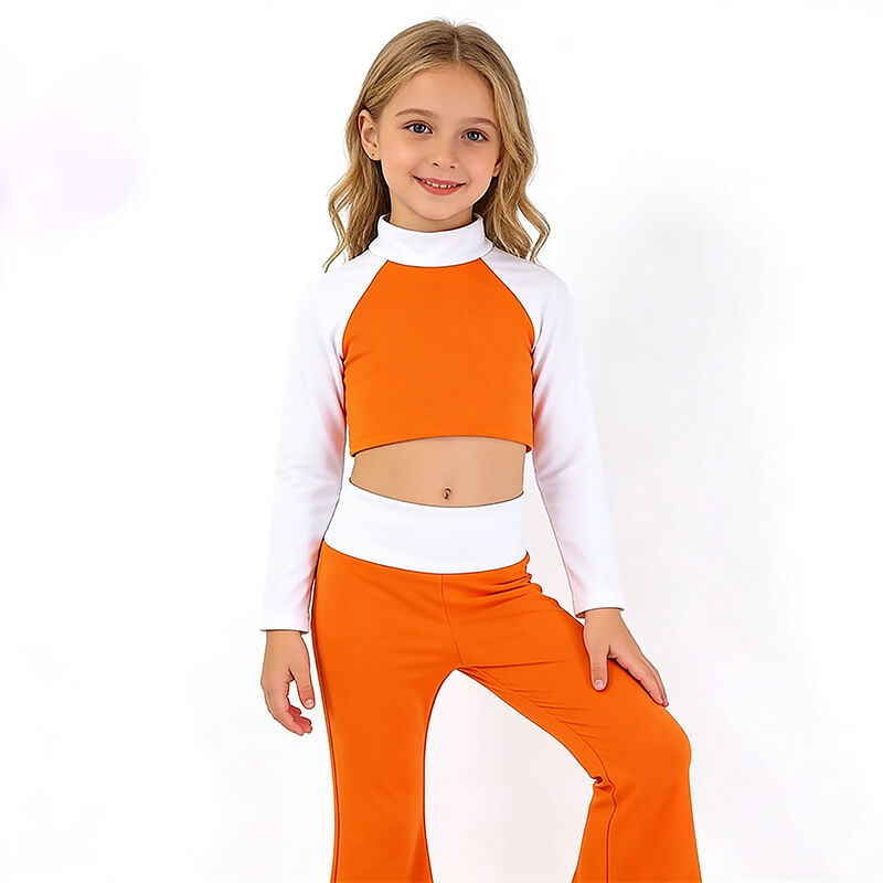 Özelleştirilmiş Logo, OEM ve ODM Uzun Kollu Kızlar Yoga Kıyafeti Seti