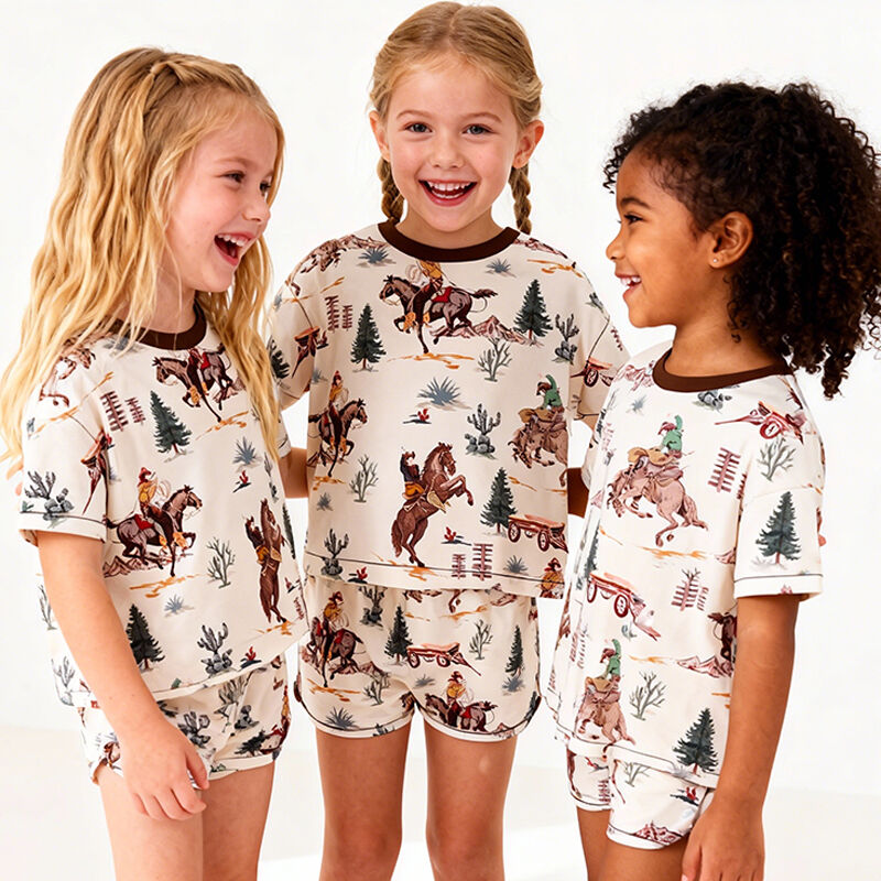 Çocuklar İçin Tank Toplu Pijama Takımı – Yazlık Şortlu Pijamalar