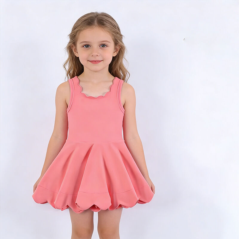 Yeni Gelen Çocuklar İçin Atletik Butik Giyim Seti, Yaz Kızlar Yoga Elbisesi