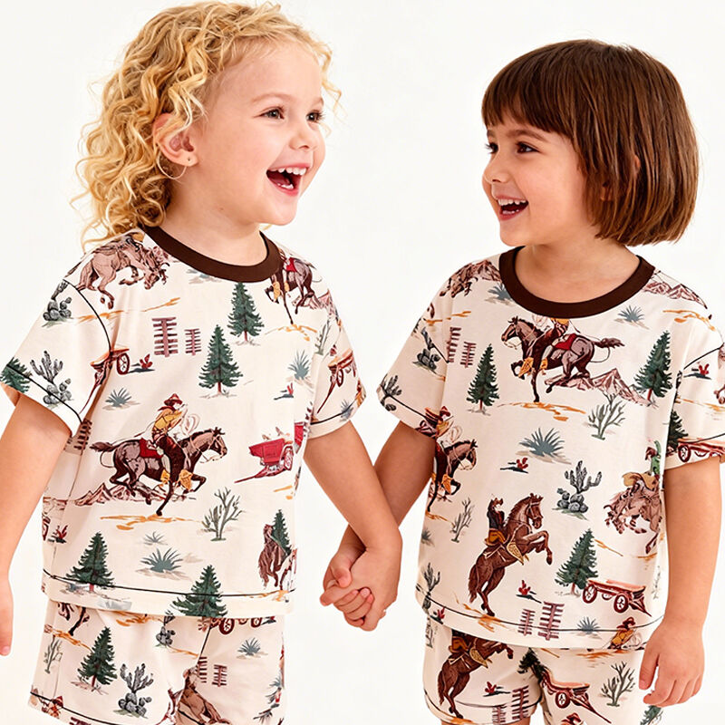 Çocuklar İçin Tank Toplu Pijama Takımı – Yazlık Şortlu Pijamalar