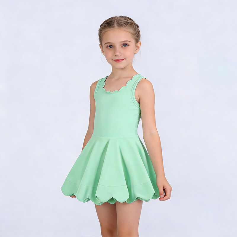 Yeni Gelen Çocuklar İçin Atletik Butik Giyim Seti, Yaz Kızlar Yoga Elbisesi