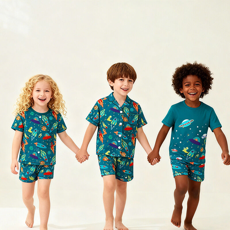 Çocuklar İçin Tank Toplu Pijama Takımı – Yazlık Şortlu Pijamalar