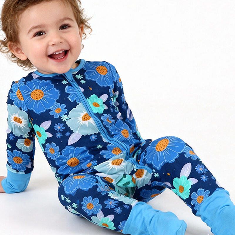 fermuarlı bebek bambu romper, bebek tulumu, bodysuit