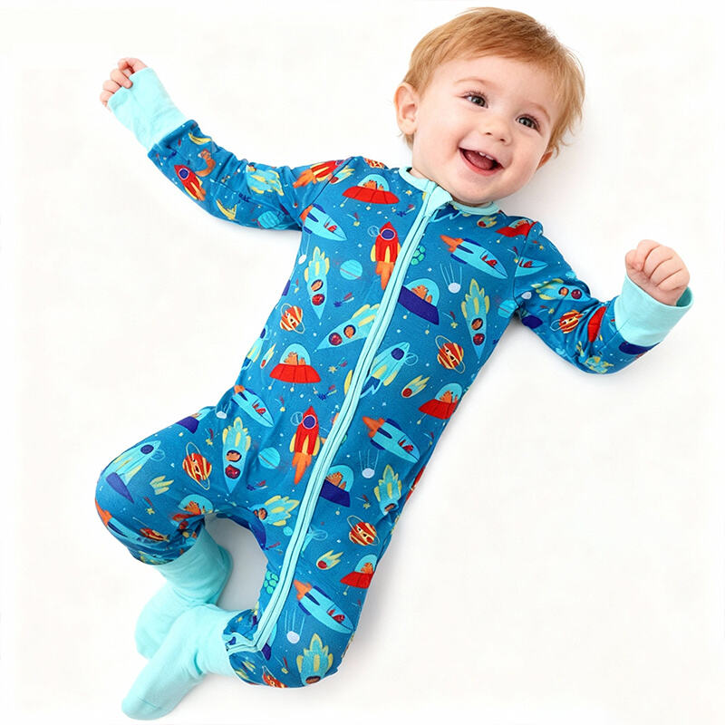 fermuarlı bebek bambu romper, bebek tulumu, bodysuit