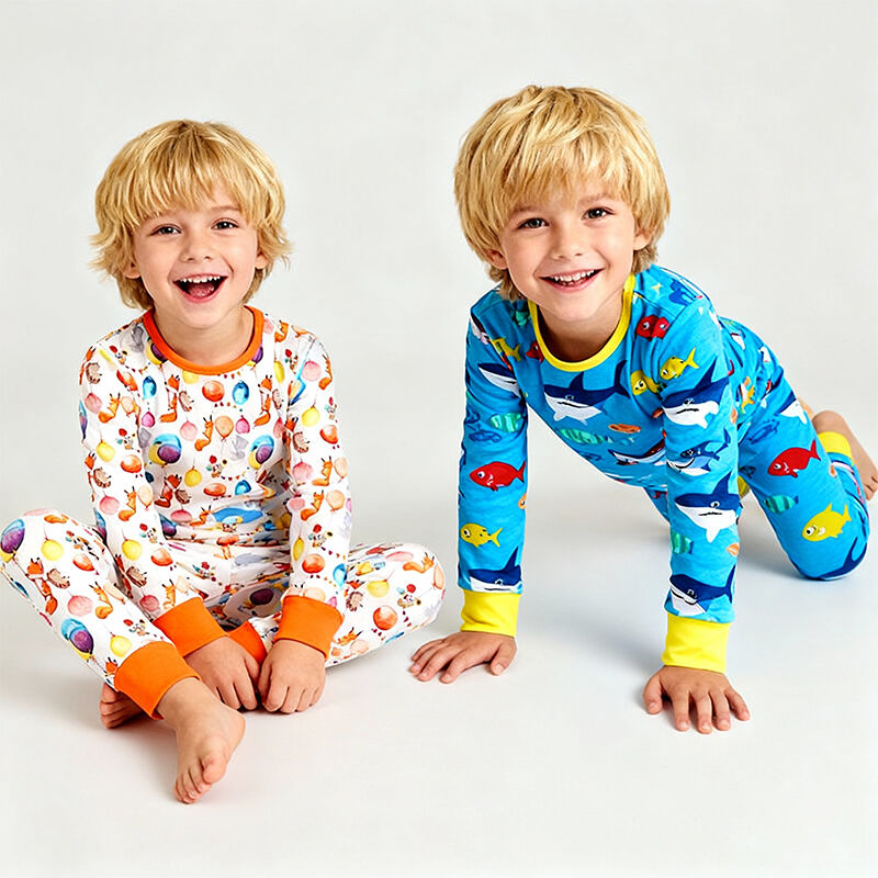 Çocuklar İçin Bambu Viskoz Pijama Takımları – Küçük Erkek ve Kız Çocuklar İçin