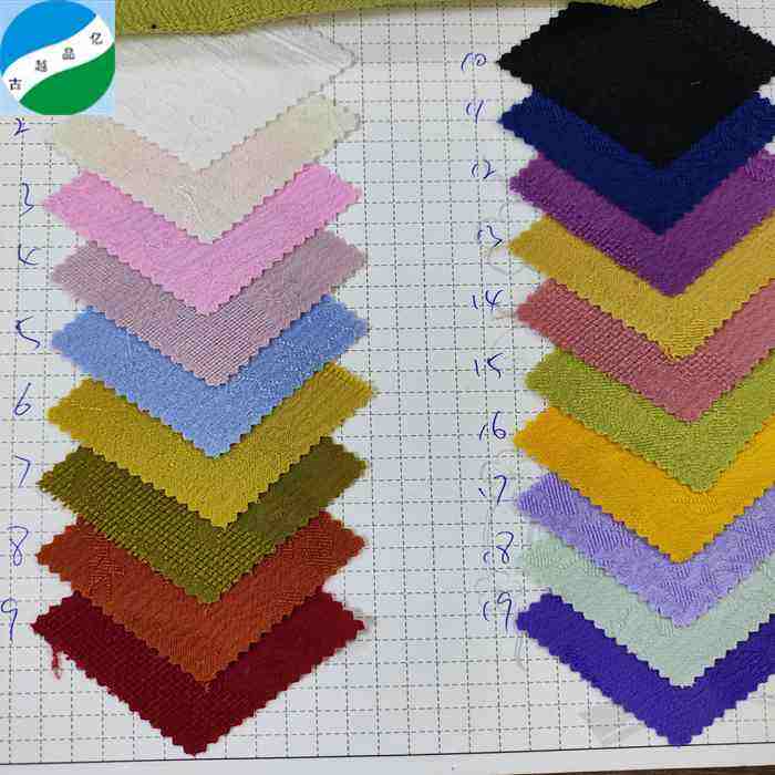 Wholesale popular lady dress material 100%polyester jacquard fabric RS-250808-3