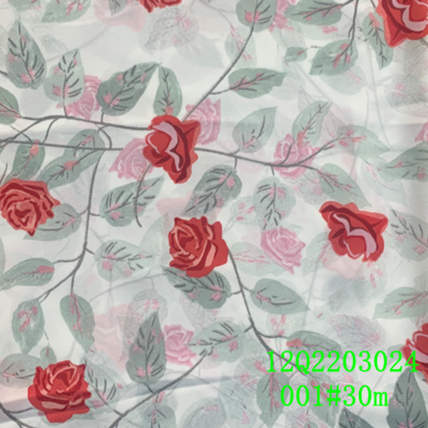 High quality ready made 100% polyester peach skin print fabric R-241014-89