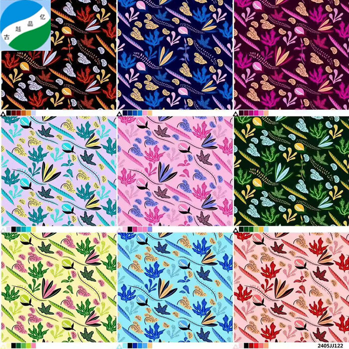 Hot sells discounted fresh order polyester faille print fabric for garment G-030