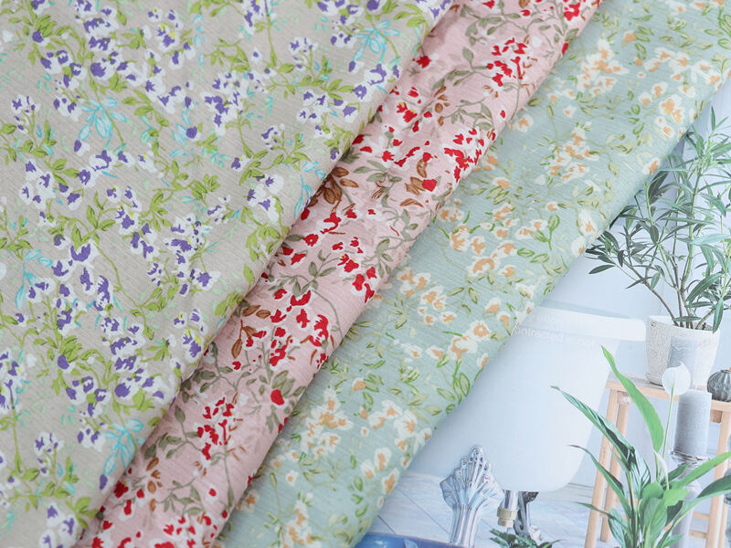 Chiffon print stock fabric