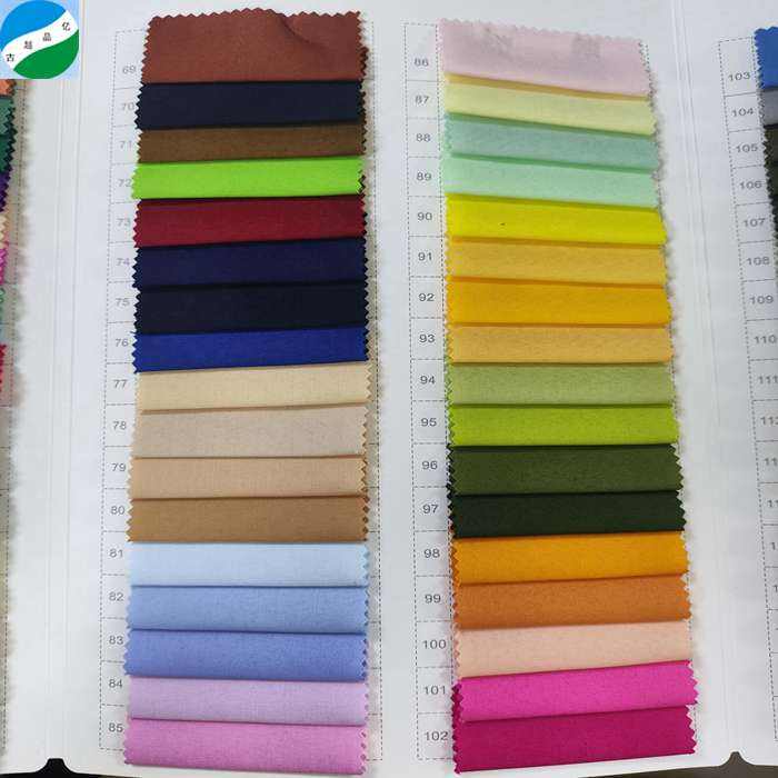 Kvalitní polyester bavlna lycra barvená tkanina na oděvy RS-250524-6