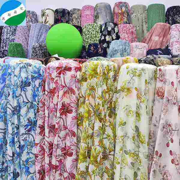 Vendas boas de tecido de crepe de musgo entrelazado 100% poliéster teñido para vestuario G-132