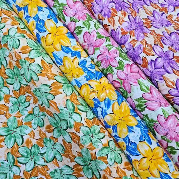 Hot selling woven ready made 3068 rayon print fabric R-241101-189