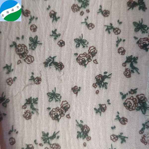 Good sales cotton print crepe dyed fabric for garment R-250609-1 