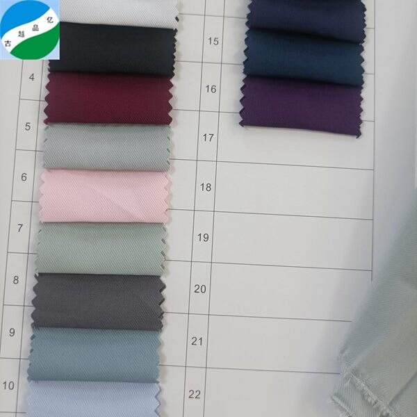 Mabuting kalidad na kabalang nylon polyester spandex plain dyed fabric para sa damit RS-250419-3
