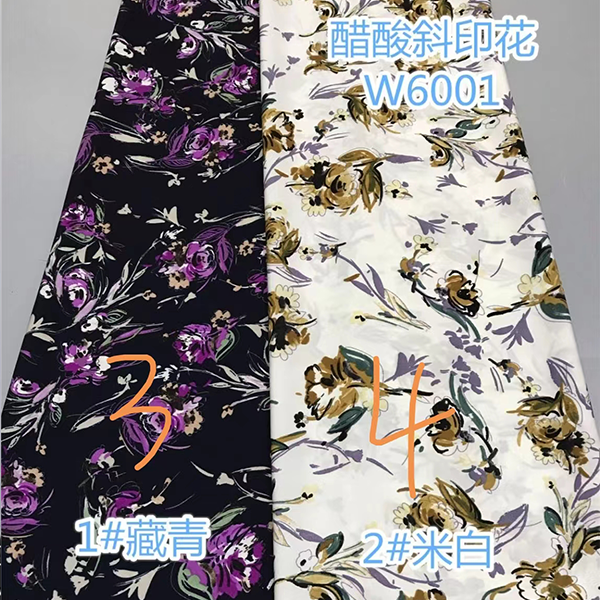 High Quality Fashion Ready Made 100% Polyester Acetate Twill Print Fabric R-241014-104