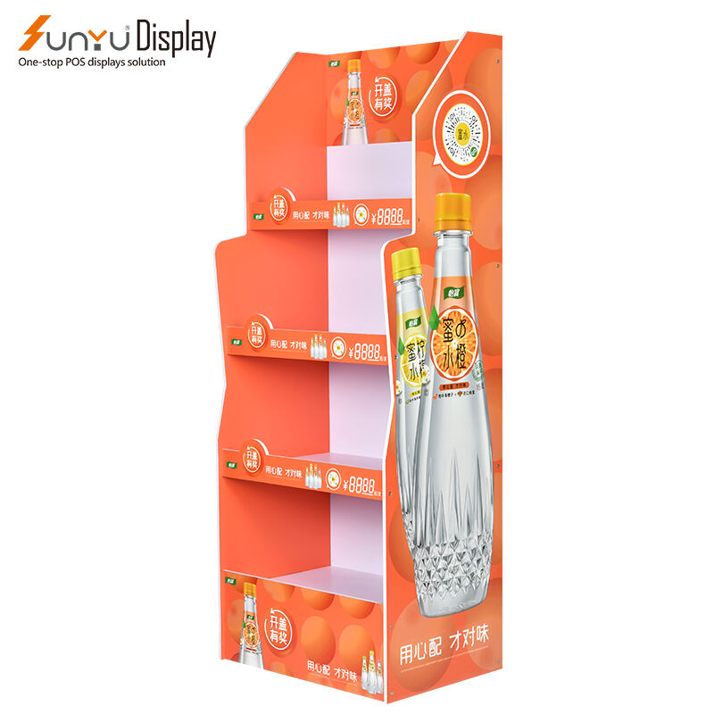 Floor Standing PVC Foam Board Beverage display rack