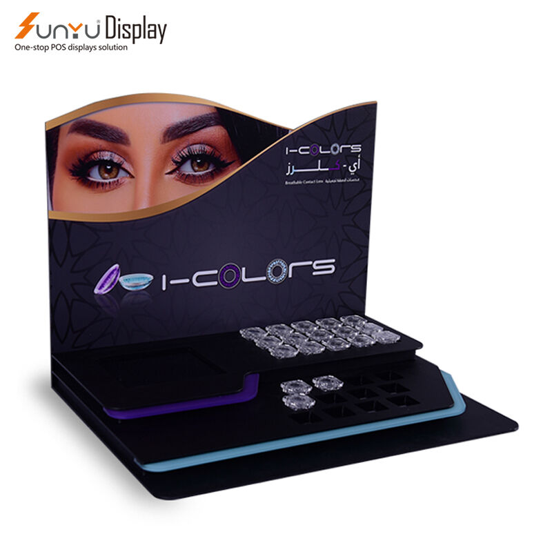 2 Tiers Custom Acrylic Contact Lens Display Stand, China 2 Tiers Custom ...