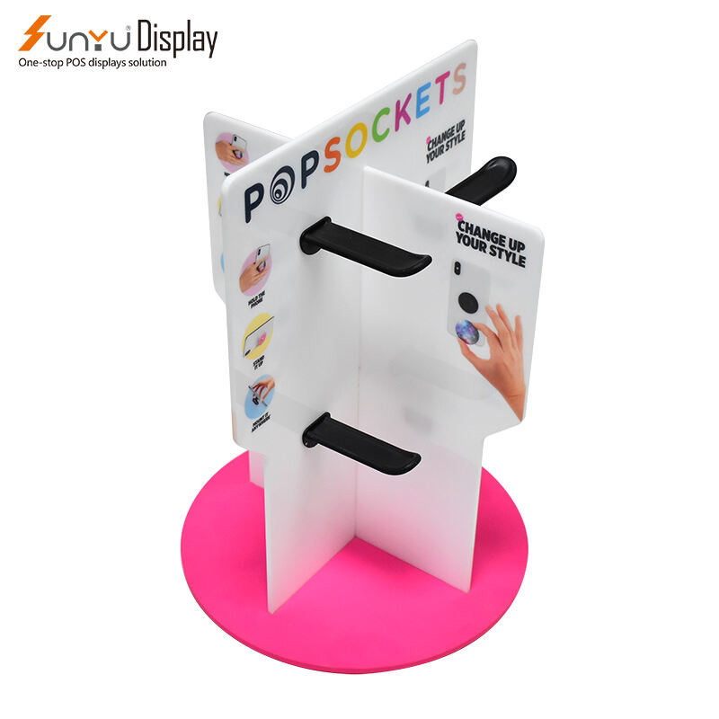 High Quality Rotating Acrylic POP Sockets Phone Holder