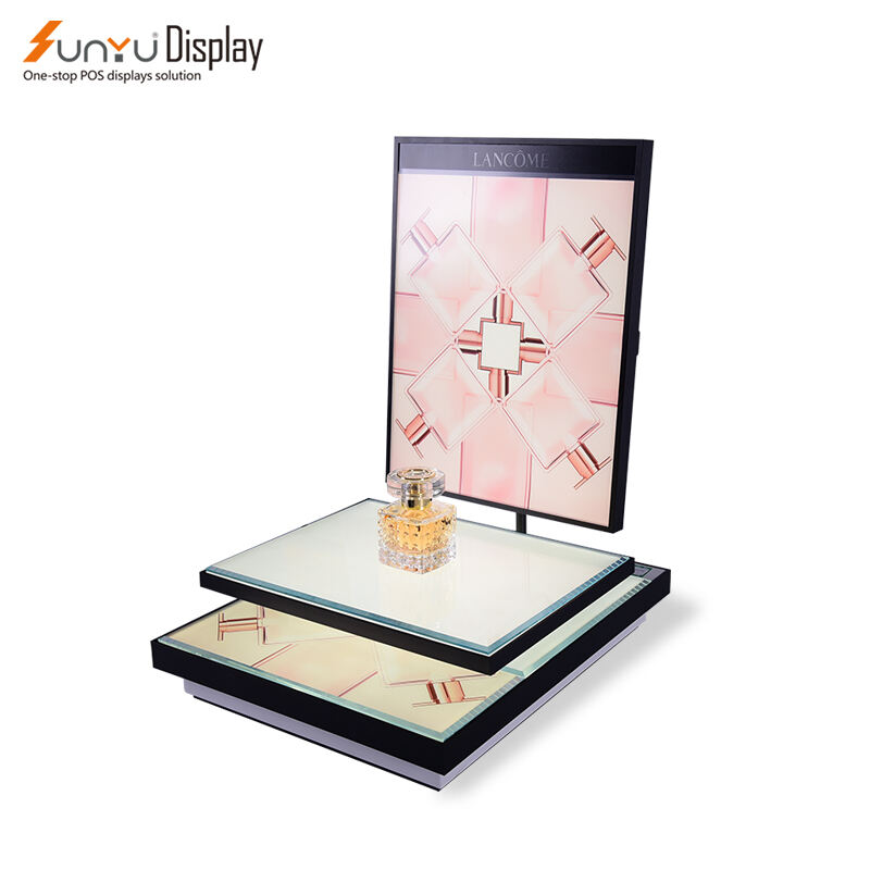 High Luxury Wholesale Custom Perfume Display Stand With Led Light