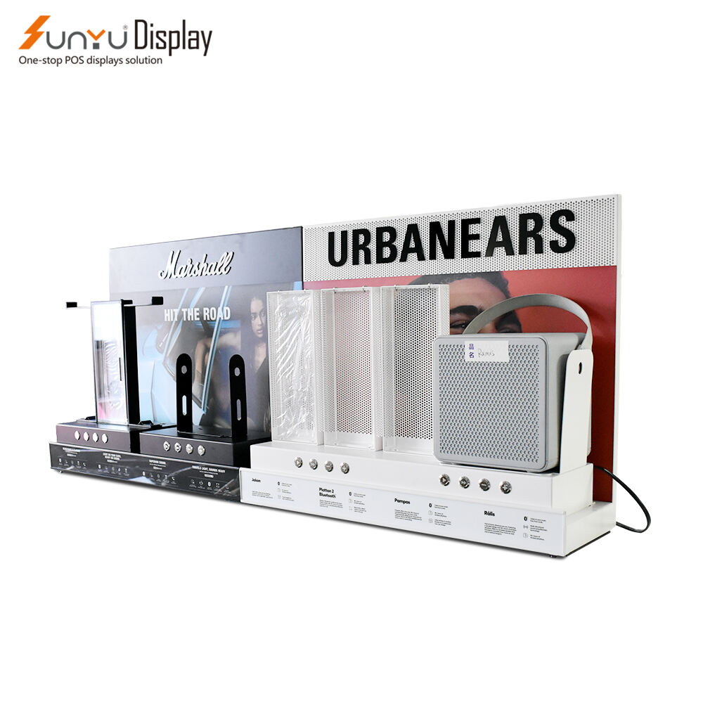 High Quality Luxury Earphone Display Sound Speak Display Stand With Click Button