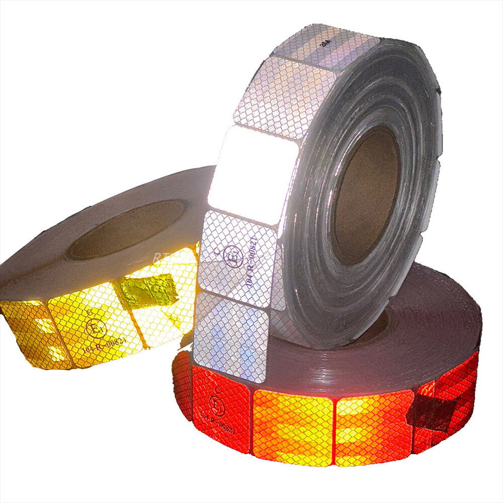 2 Inch Edge Sealed ECE104R E1 Segment Retro Reflector Vehicle Tape For Truck Safety