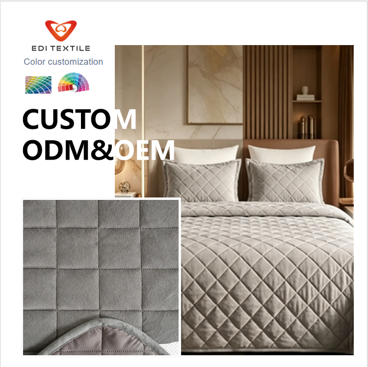 Kviltovaná flanelová deka 3-v-1 s 2 povlečeními na polštářky, ultra měkká a teplá zimní postel pro ložnici i gauč, přizpůsobitelná podle specifikací OEM/ODM, velikost Queen 220 × 240 cm