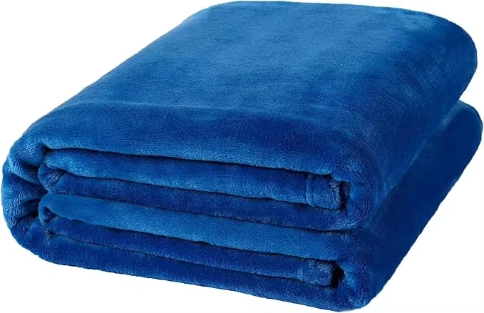 Premium Düz Hafif Ev Poliester Flanel Battaniye Kış İçin Süper Yumuşak Örülmüş Fleece Örtü Koltuk Yatak ve Dekoratif Amaçlı