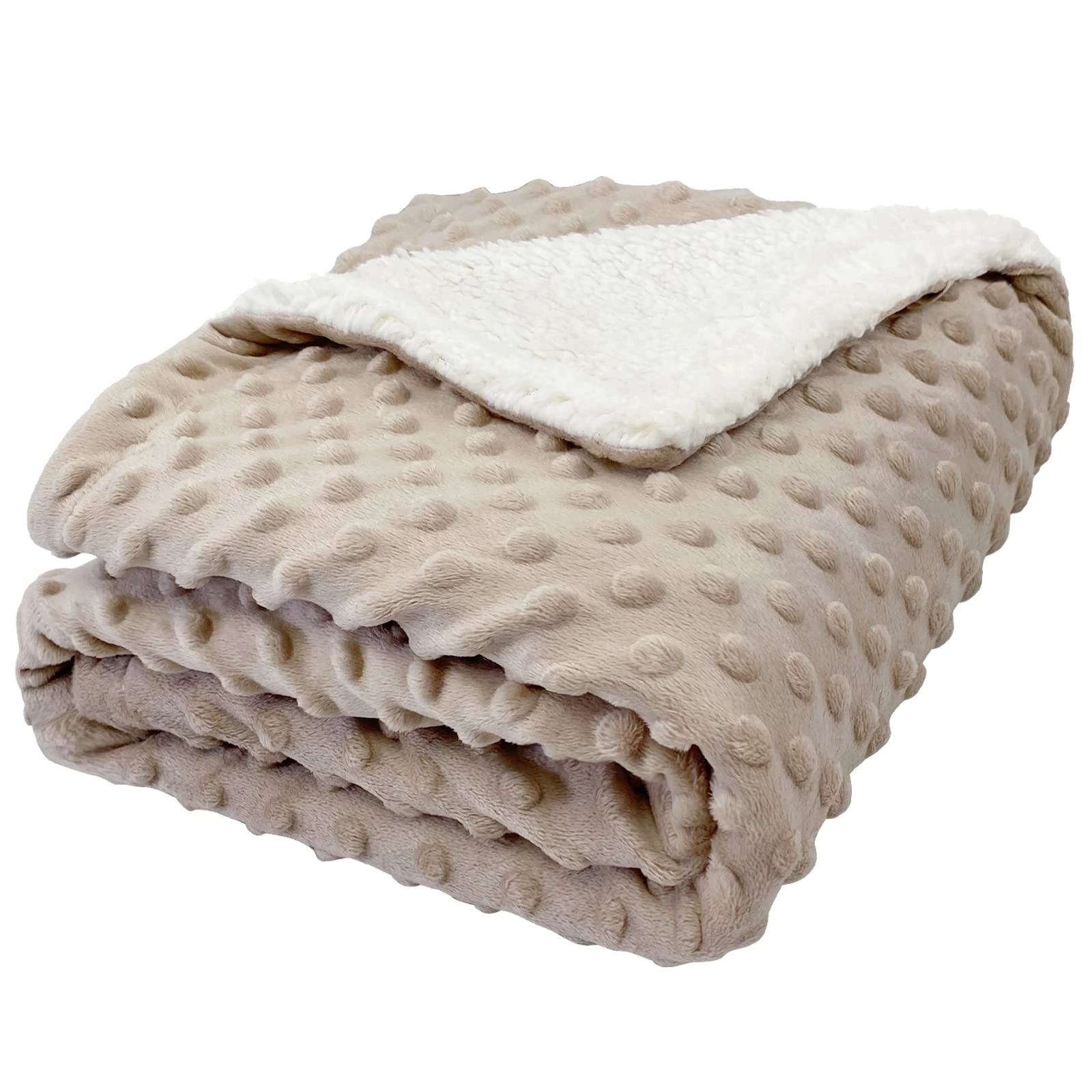 Wholesale Sublimation Fuzzy Kids Blankets Minky Dot Cozy Plush Soft Snuggly Throw Sherpa Fleece Toddler Throw Blanket for Kids