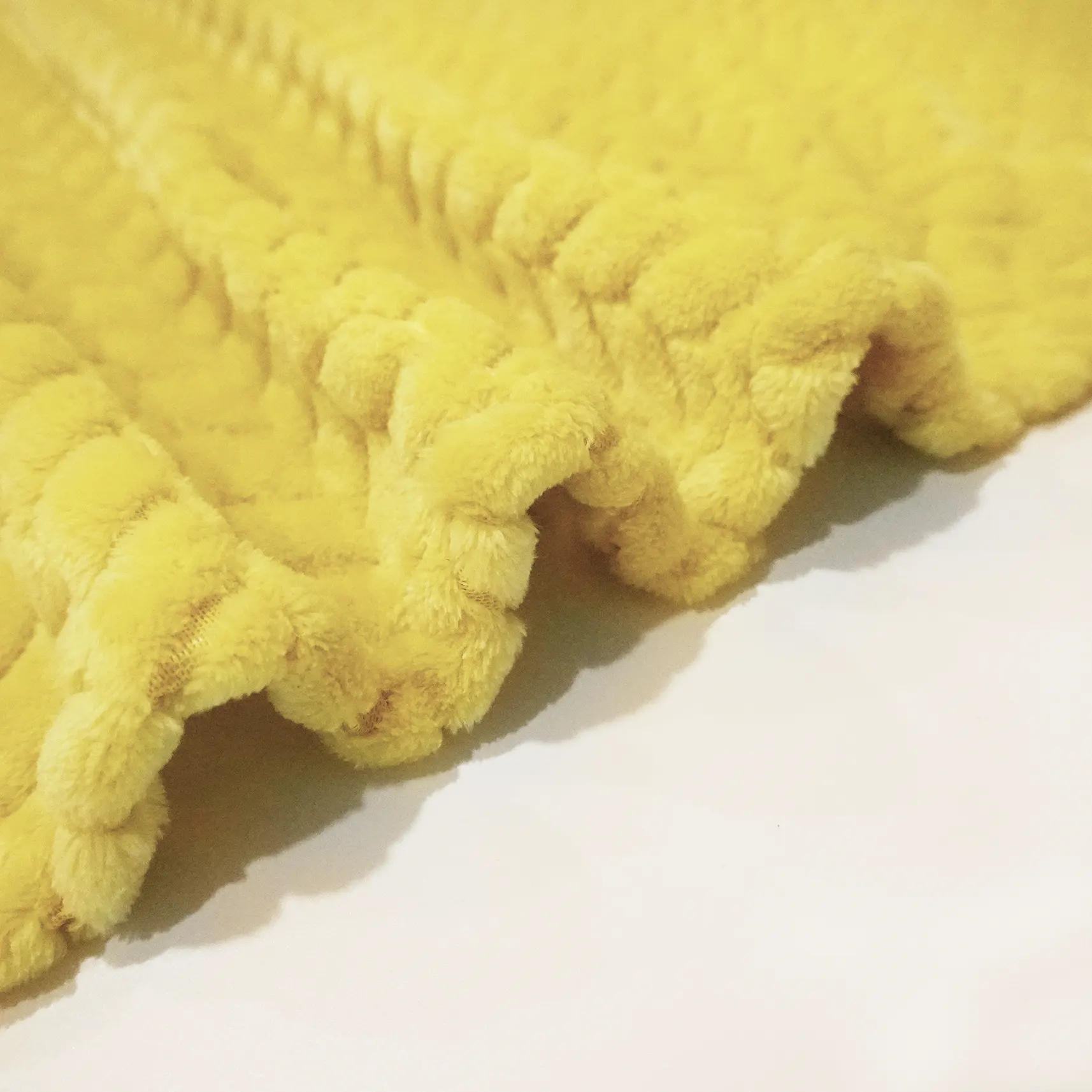 Yellow Twist Pattern Jacquard Flannel Blanket factory