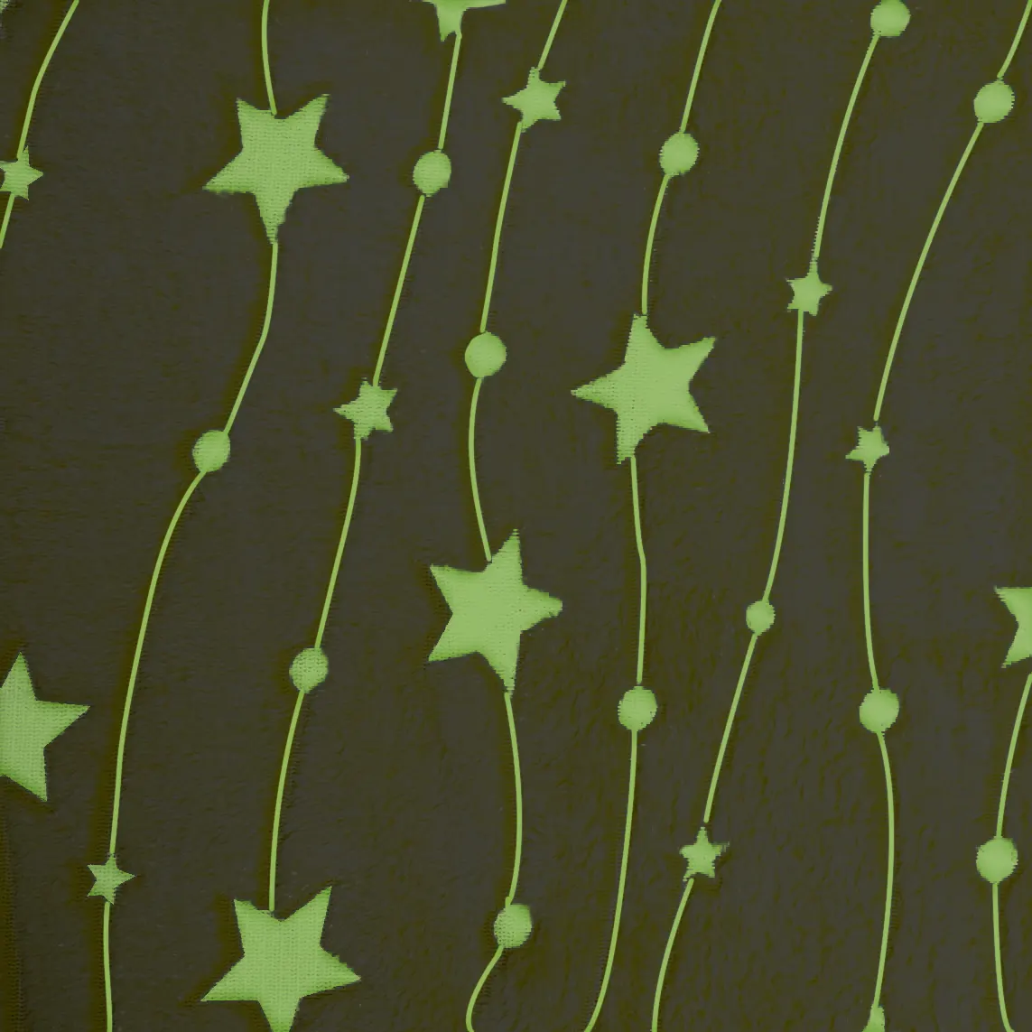 Stars Pattern Glow in the Dark Flannel Fleece Fabric manufacture