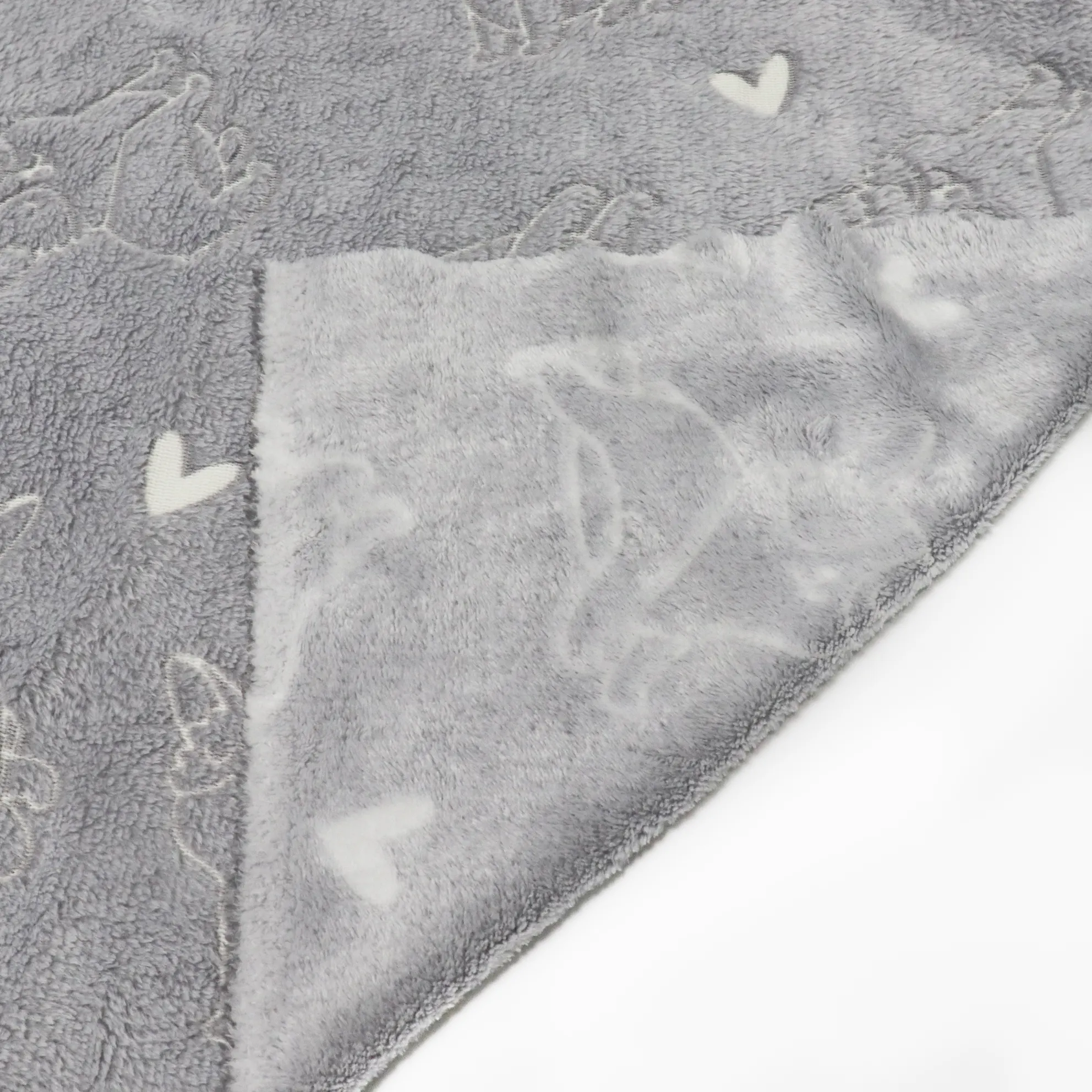 Lovely Corgi Printing Flannel Fabric details