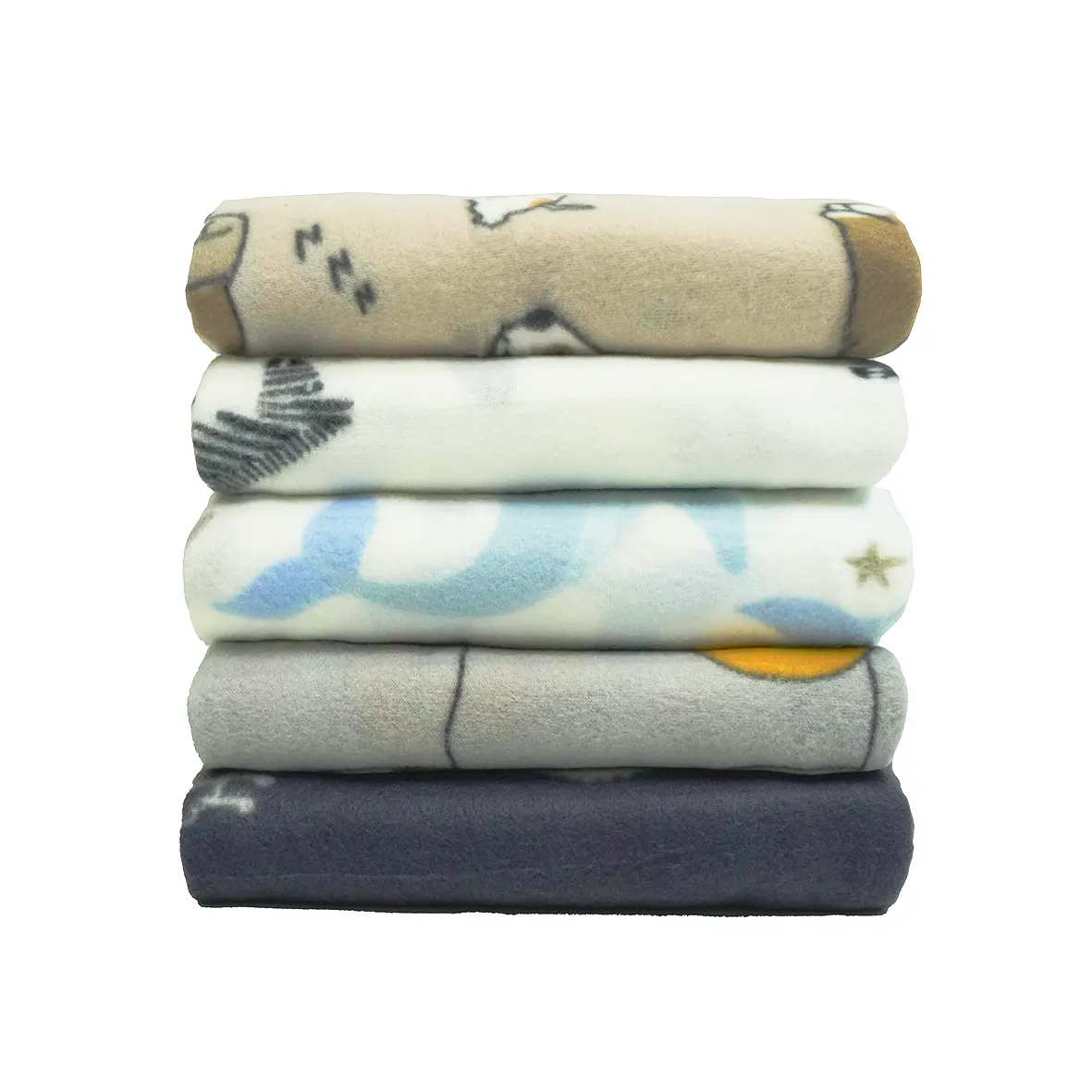 Various Animals Printed Polar Fleece Fabric