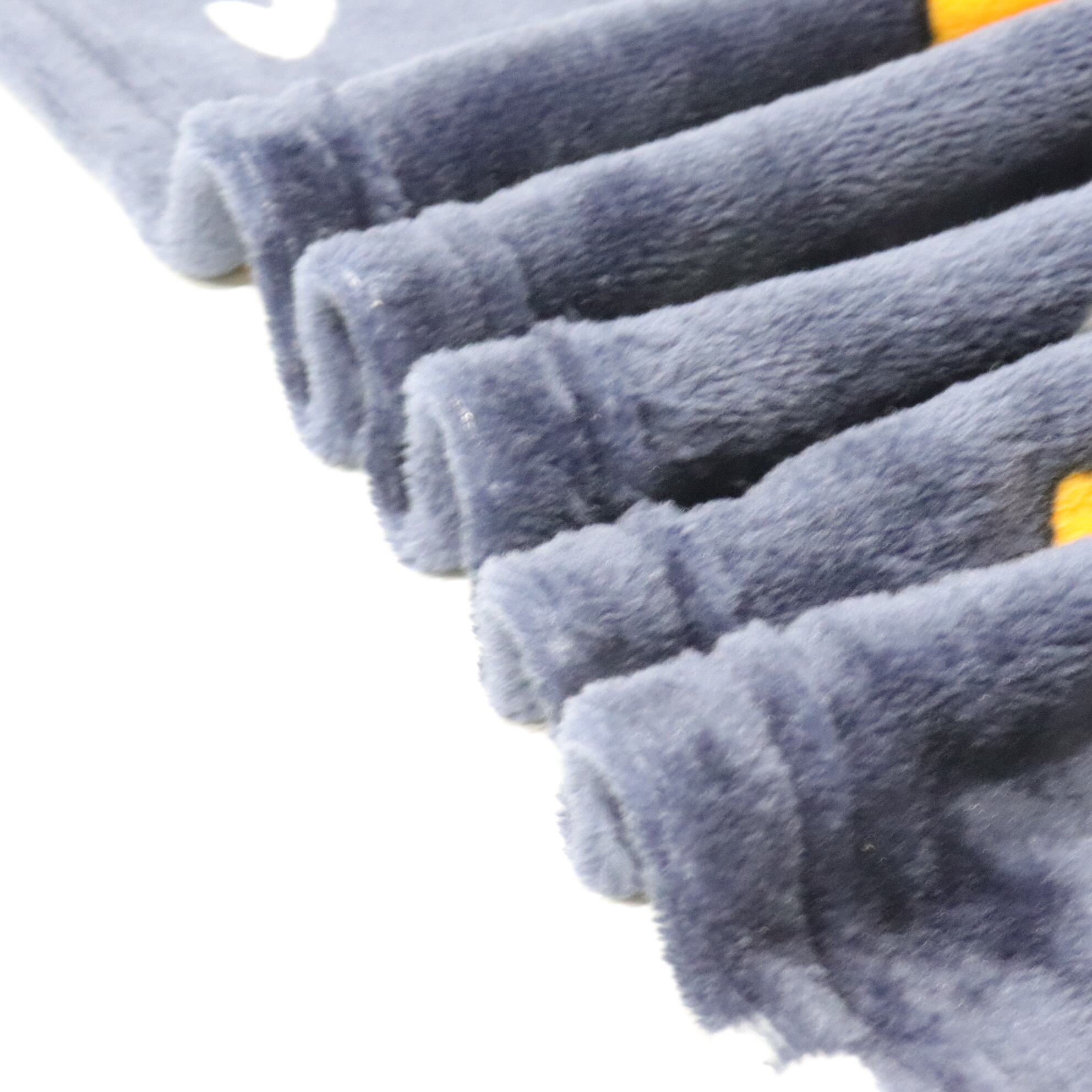 Dark Blue Corgi Printing Flannel Blanket factory