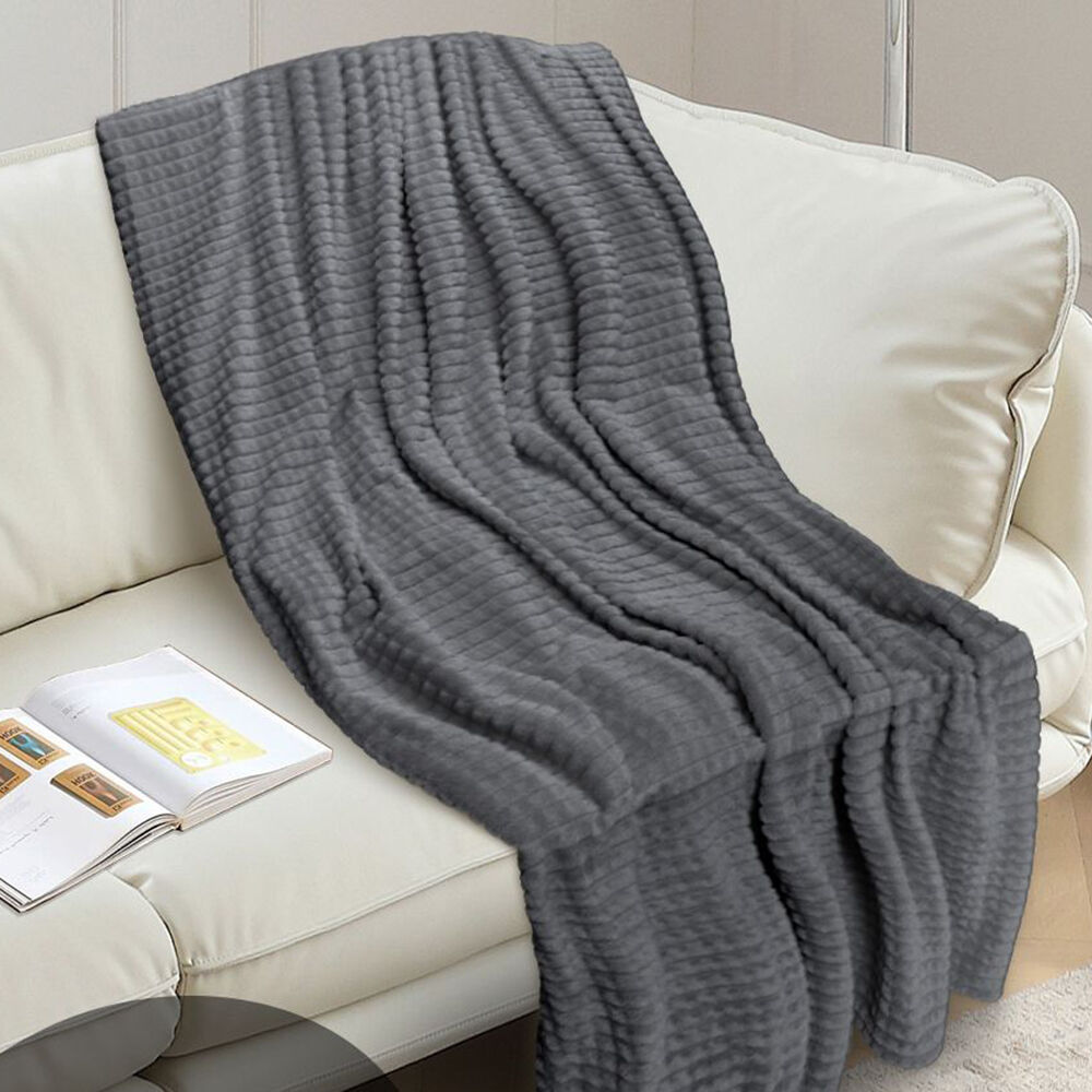 strip flannel blanket