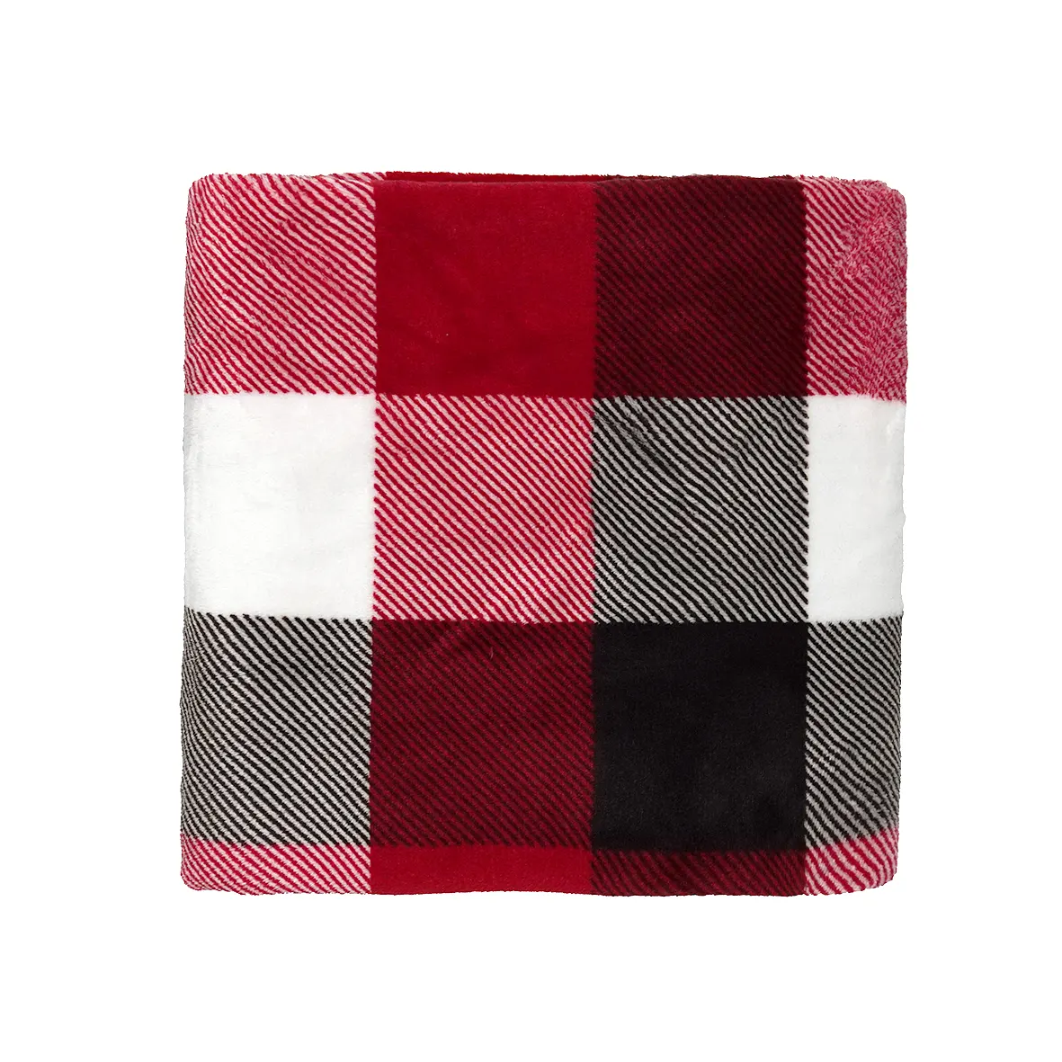 Christmas Red Twill Check Printed Flannel Fabric for Throw Blanket Pet Bib Hoodie Blanket