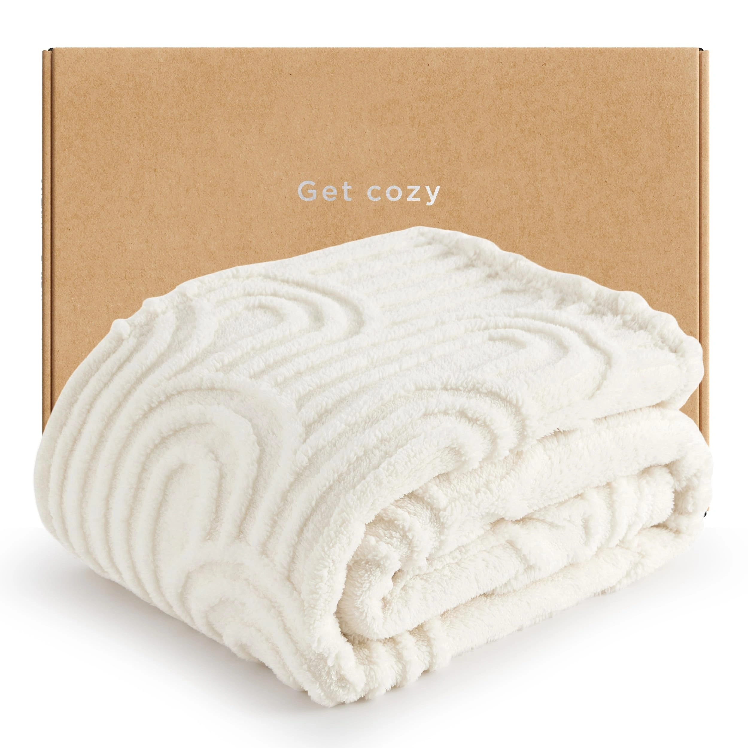 Throw Blanket for Couch Gifts Super Soft & Cozy Summer Fleece Blankets Fuzzy Fluffy Throw Home Room Dorm Decor White Blanket